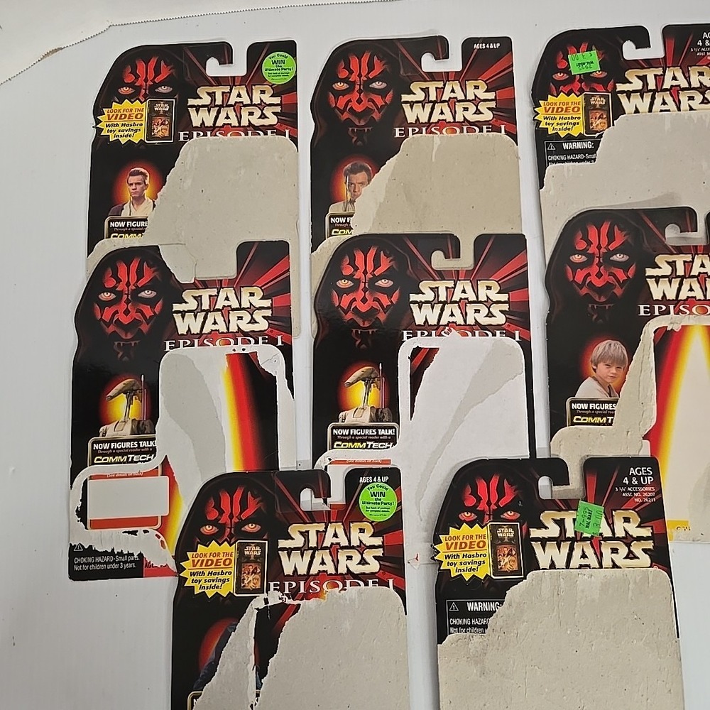 Star Wars Episode 1 Phantom Menice Action Figure Cardbacks - Picture 2 of 4